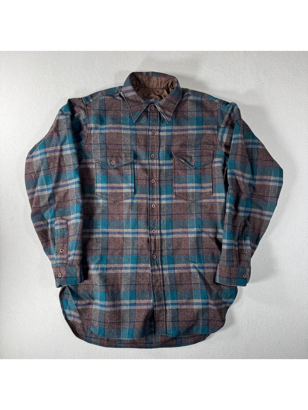 Pendleton Pure Virgin Wool Plaid Shirt Jacket Long Sleeve
